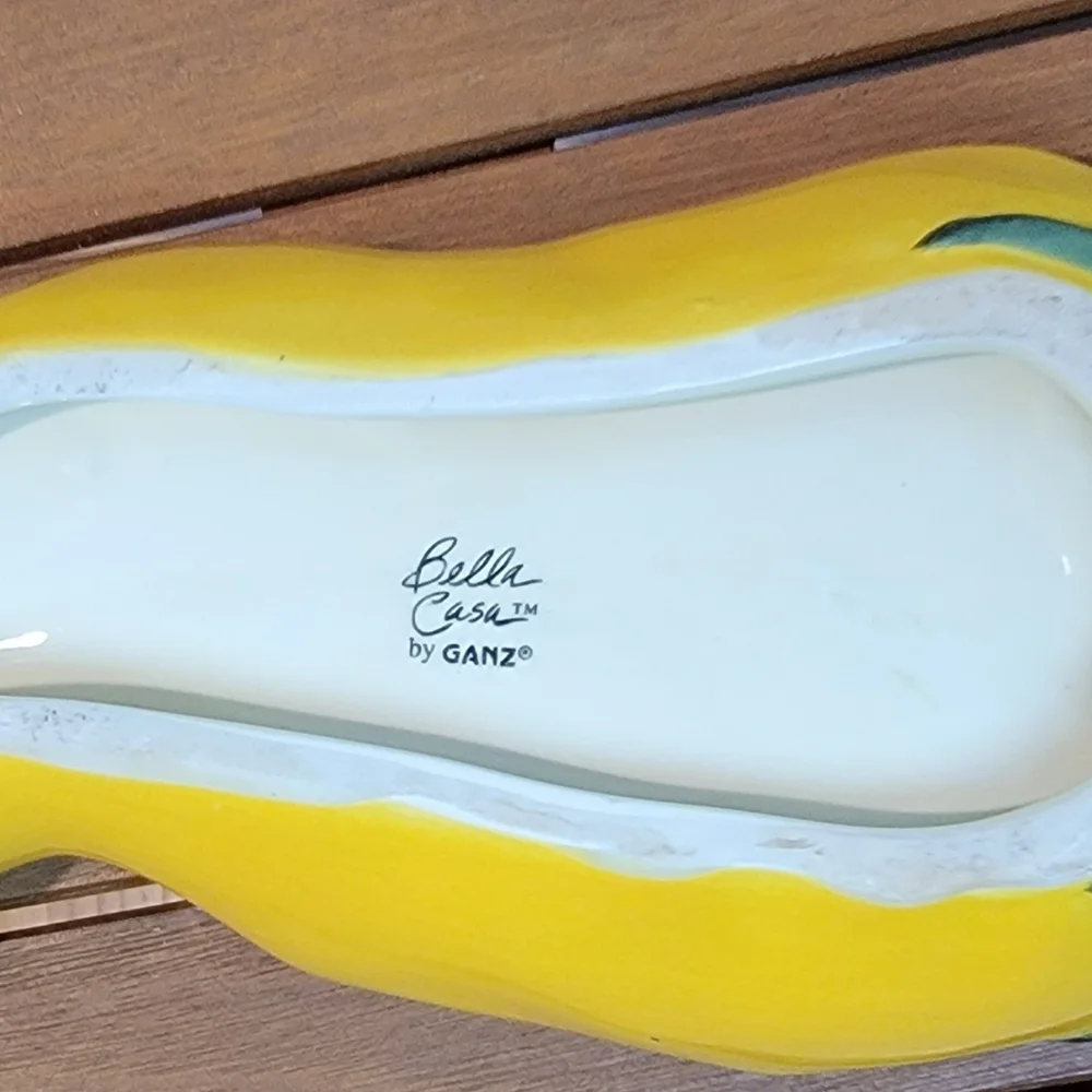 Bella Casa by‎ Ganz Yellow Pepper Dipping Bowl Salsa Queso Guacamole Replacement